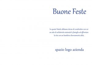 Biglietto cartaceo verticale Natale - immagine 2
