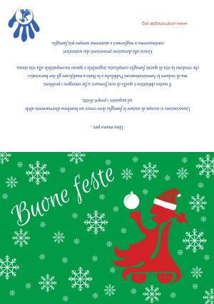 Biglietto cartaceo orizzontale Natale - immagine 5