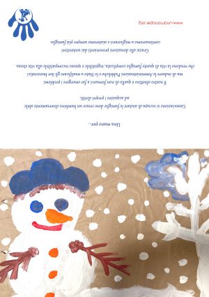 Biglietto cartaceo orizzontale Natale - immagine 4